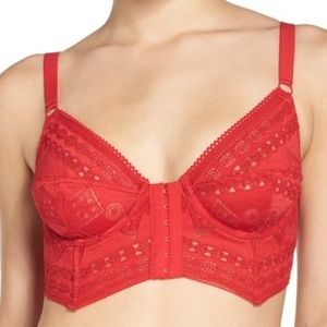💥Intimately Free People Red Lace Bustier